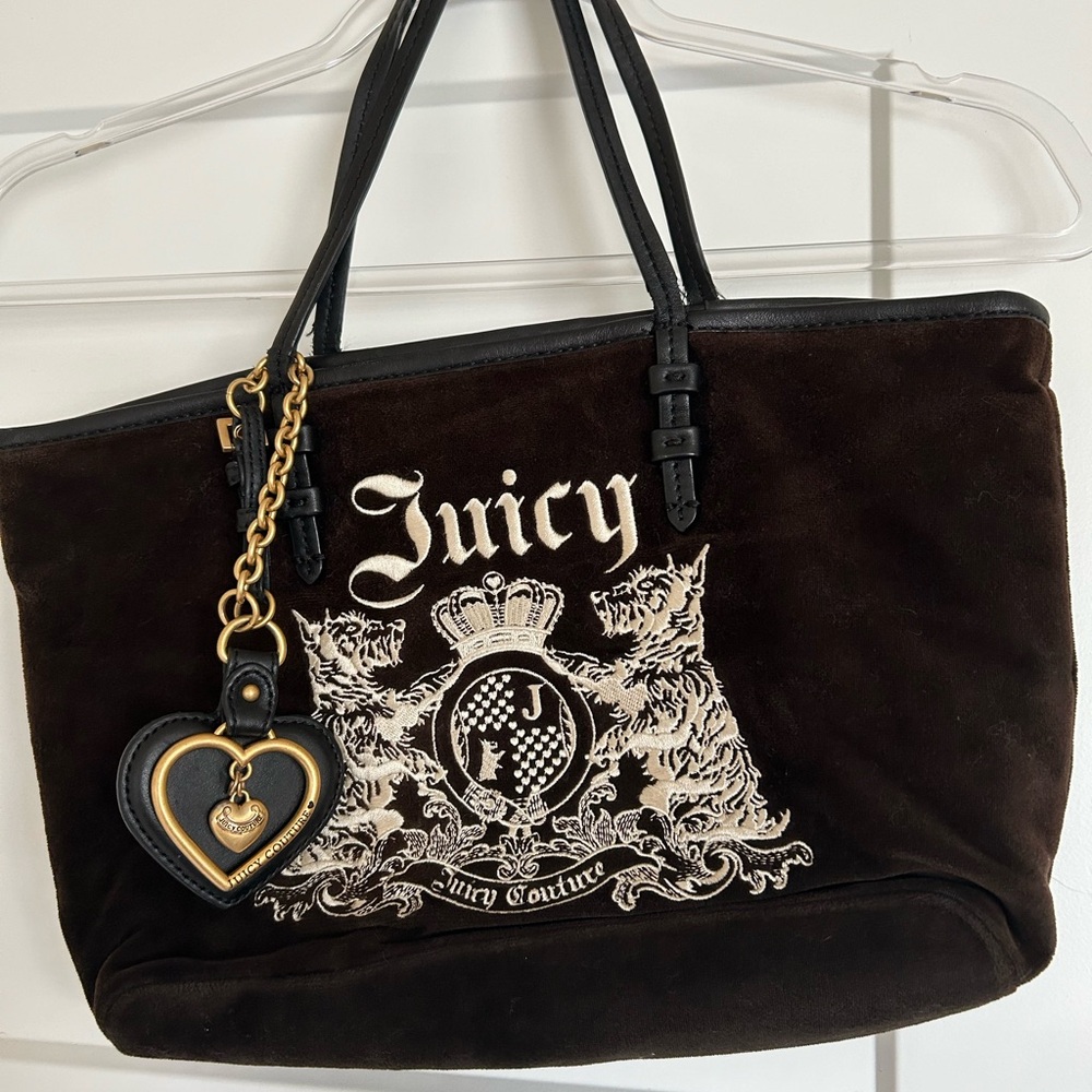Juicy Couture velour shoulder bag